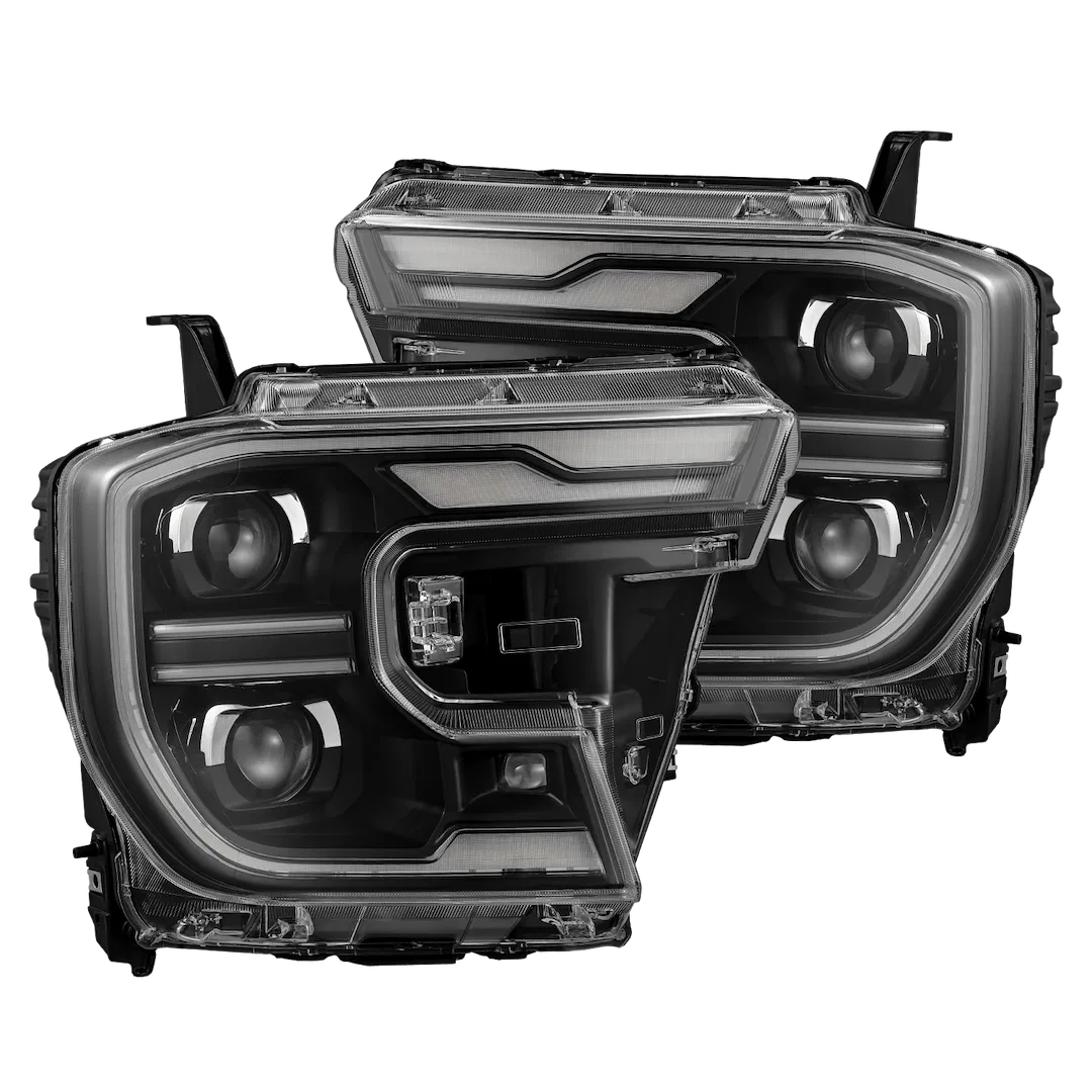 880903 – ALPHAREX USA Headlight Assembly, LED Bulb Projector Beam With White Daytime Running Light And Amber Sequenti...